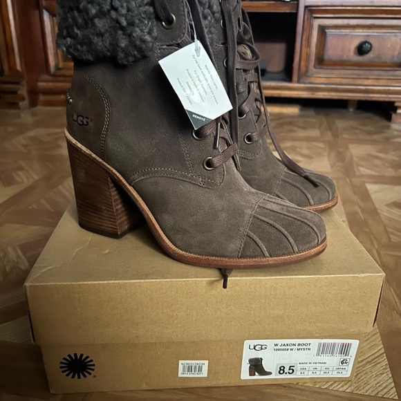 UGG Shoes - UGG Women's Dark Brown Heeled Boots